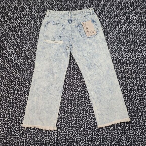 Carmar Cavin crochet Lace Fray Hem Crop Jeans - Picture 4 of 12